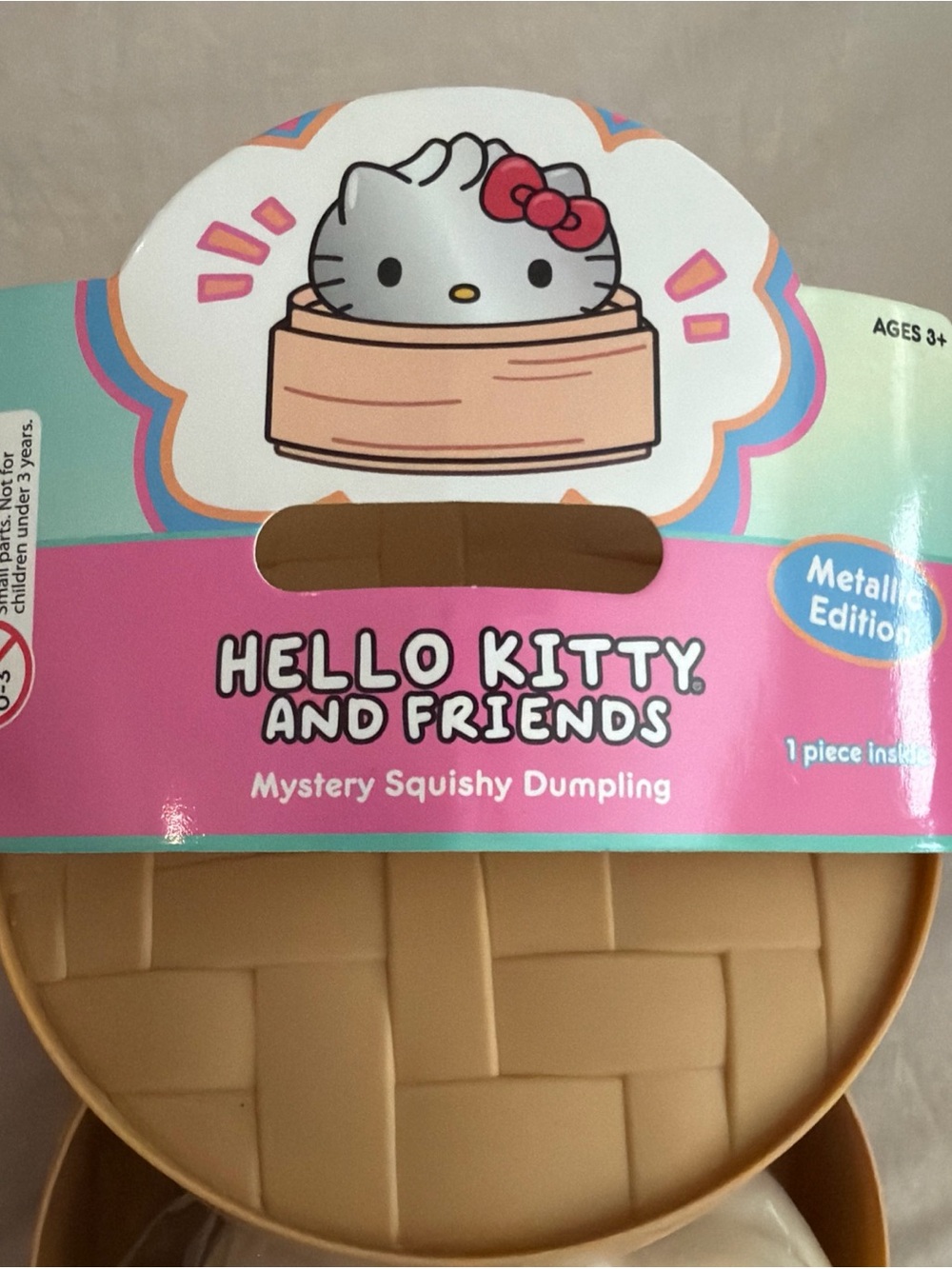 Hello Kitty metallic dumpling  - White with Pink Bow - Picture 6 of 10